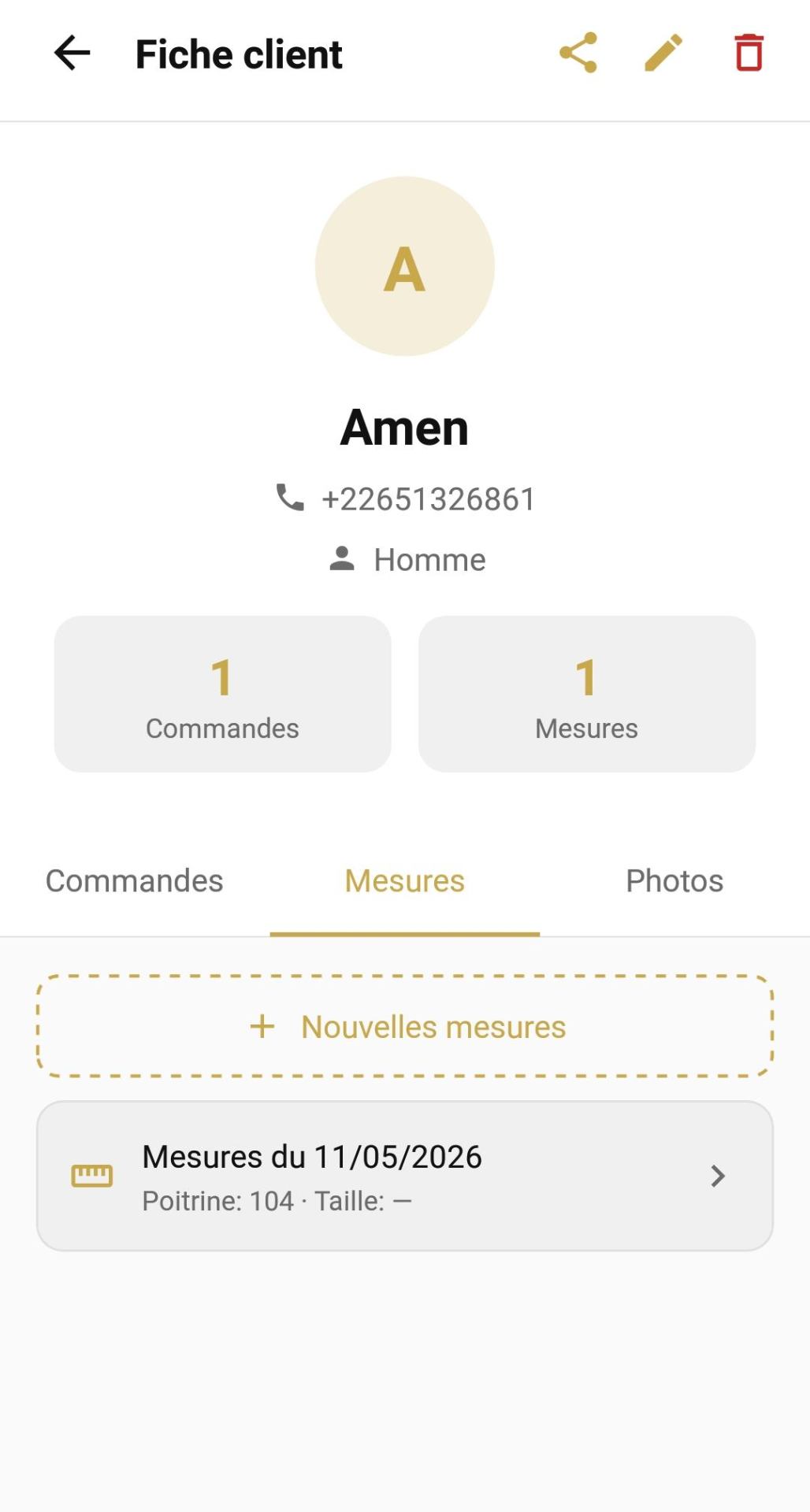 Toutes les mesures couture, organisées.